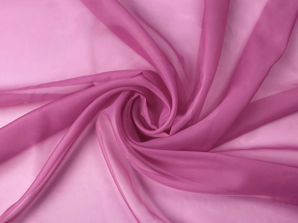 Voile Stoff Meterware 150 cm Breite Gardinenstoff, Pink Produktbild 