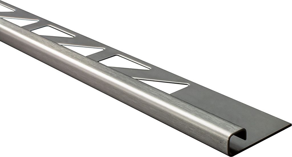 Quadrat Edelstahlschiene Profil Fliesenschiene Edelstahl V2A L250cm 6mm gebürstet