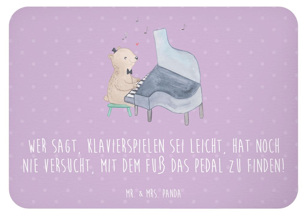 Mr. & Mrs. Panda magnet Klavier Herausforderung - Lavendeltraum - Geschenk, Kühlschrankmagnet, Pedal, zettelhalter, Konzert, Lernen, Musikinstrume...