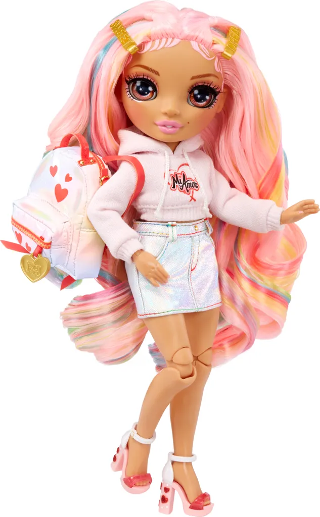Rainbow High Jr High Kia Hart Poupée Rose Articulée de Collection