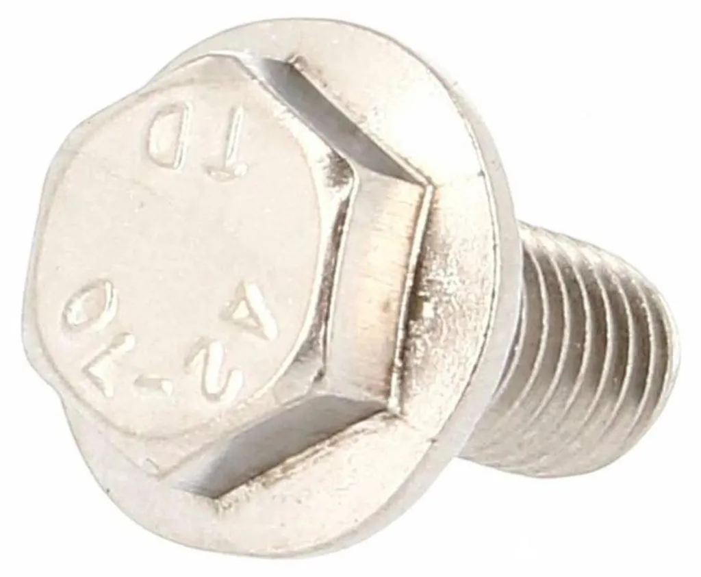 Vis à Métaux M10x25 mm pour Fixation Extérieure Inox A2 Embase Crantée - 3