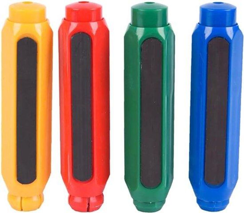 Grüne Kreidehalter-Set mit Schutzklammer und verstellbarer Clip für Schule