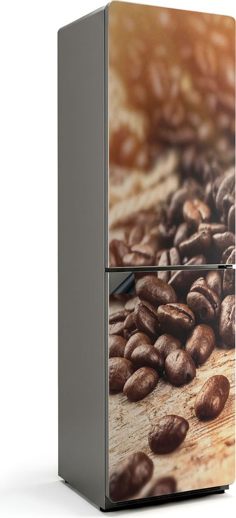 Verschüttete Kaffeebohnen – Magnetische Kühlschrank Abdeckung – Dekorfolie magnetisch Küche – Kühlschrank Magnet Deko – selbstklebende ...