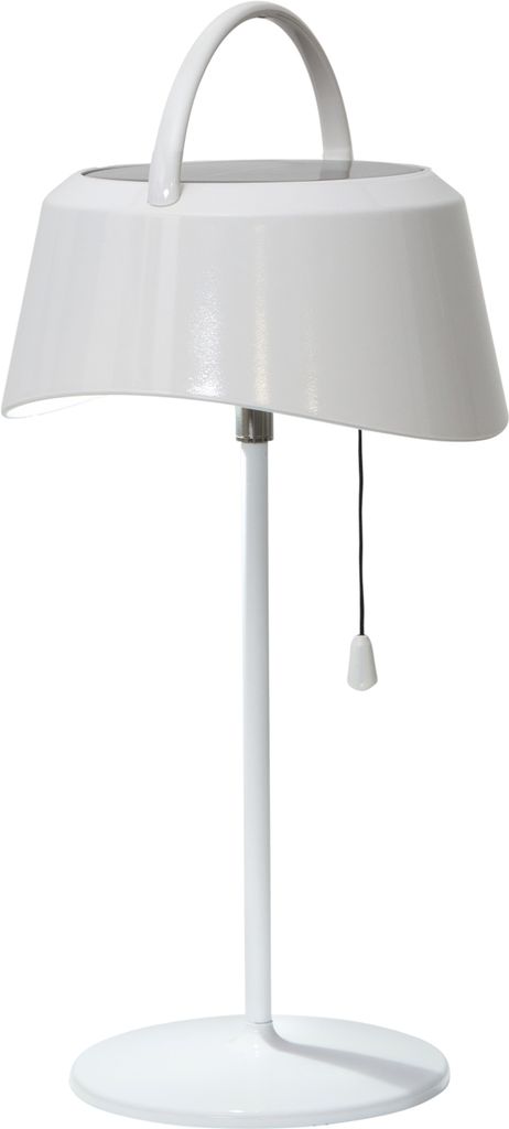 LED-Solarlampe-'Cervia', weiss, Kunststoff, Produktbild 