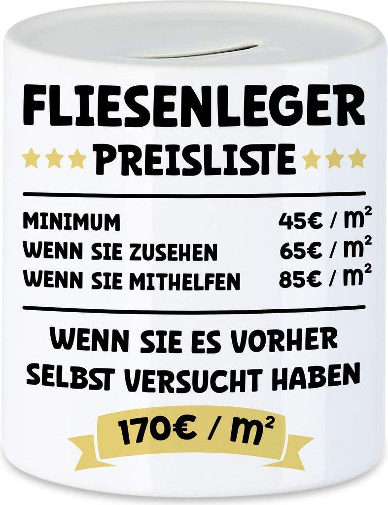 Fliesenläger Preisliste Spardose Fliesen Platten Wand Böden Küchen Hausfassaden Mosaik Arbeit Job
