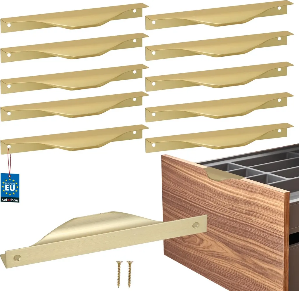 Set 10 Maniglie KOTARBAU 160mm Oro - Ferramenta Professionale ZnAl
