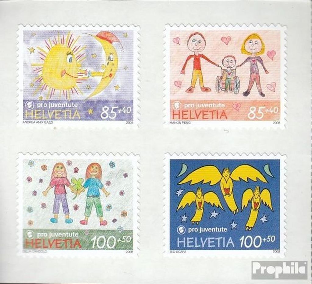 Briefmarken Schweiz 2008 Mi 2082-2085Fb Folienblatt Produktbild 