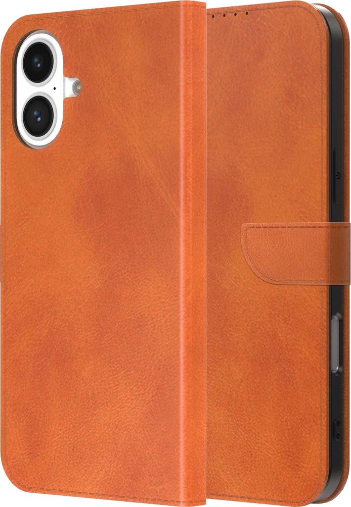 Geeignet für iPhone 17 Handytasche Kunstleder mit Magnetlippe und Kartenhalter Buchhülle mit Klappe - Brieftasche mit Kartenfach - Braun - Smartp...