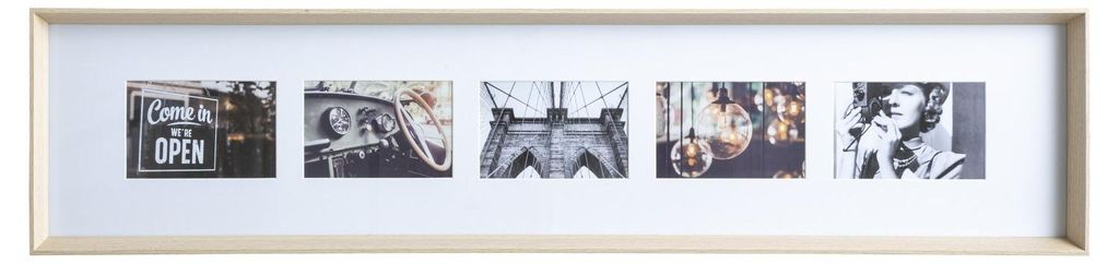 Rámeček na 5 fotografií AXEL, 22 x 97 cm, černý Obrázek produktu 
