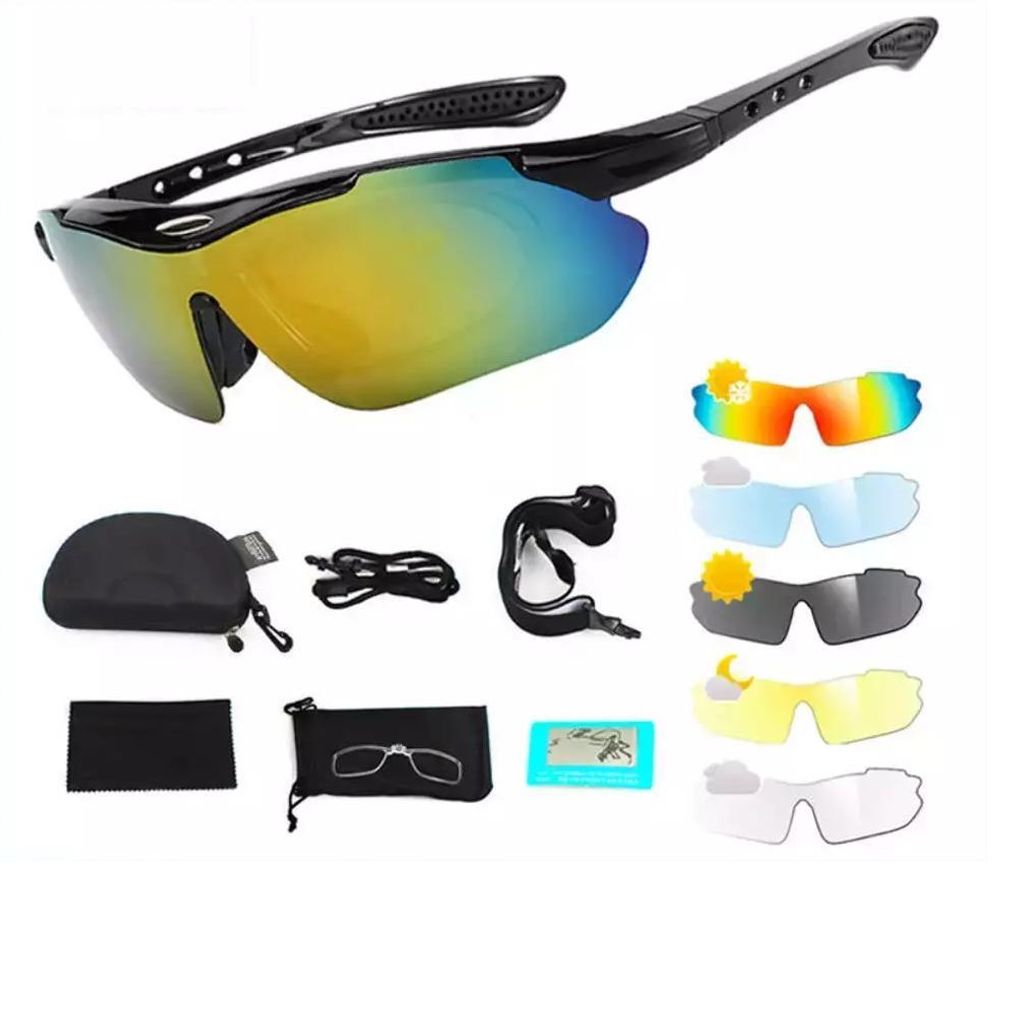 Fahrradbrille Sportbrille Polarisiert  Wechselgläser Produktbild 