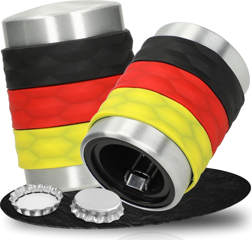 Kapselheber "Nations" - Stilvoller Flaschenöffner, perfekt für Ihre nächste Feier oder Grillparty! - Deutschland-Farben