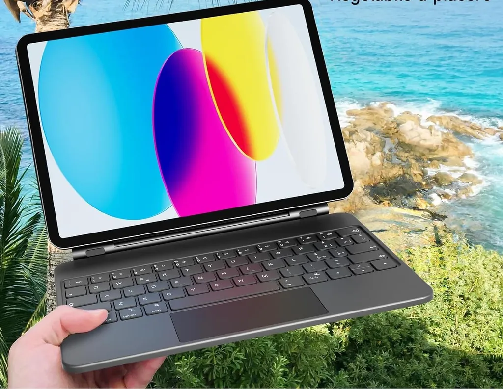 Étui Clavier Bluetooth pour iPad 10 HOU MF-10 Layout QWERTY Pro - 5