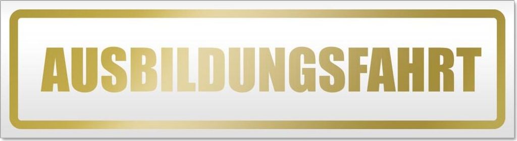 Ausbildungsfahrt Magnetschild Schild magnetisch