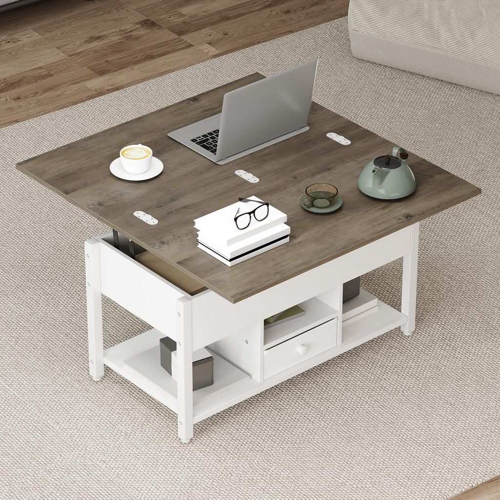 YITAHOME Couchtisch ausziehbar, 4-in-1 Wohnzimmertisch Produktbild 
