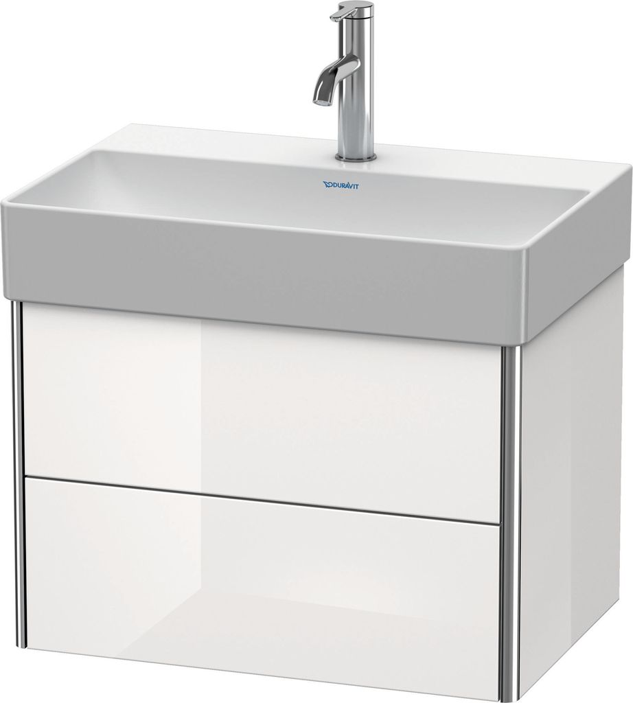 Duravit XSquare Waschtischunterbau Compact, wandhängend, 2 Schubkästen, 584x397x390mm, XS416708585
