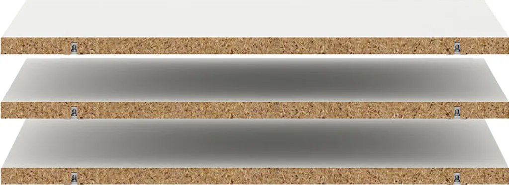 Armadio Catania 3 ripiani da 67cm a 140cm bianco