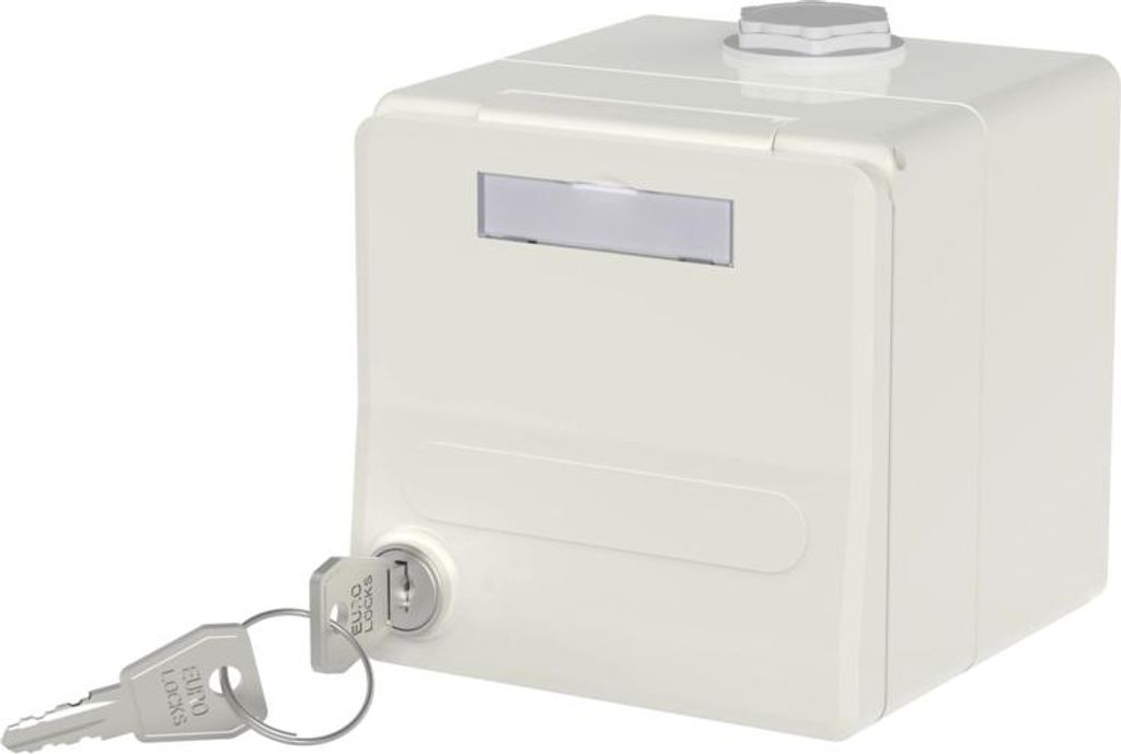 METZ CONNECT 1309470002KI IP44 SG AP-Gehäuse Keystone reinweiß