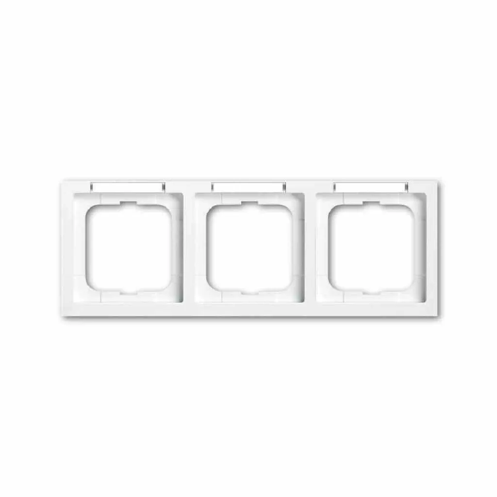 Cadre triple Future Linear Busch-Jaeger en thermoplastique brillant