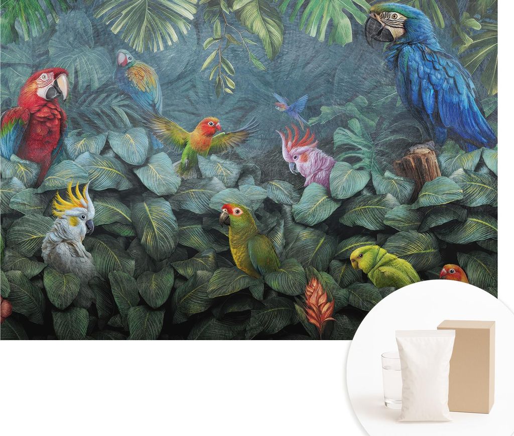 Fototapete - Wandbilder für Wohnzimmer - 152x104 cm - Dekorative Wandfolie - Modernes Design für Wanddekoration - Tapeten für Innenräume - Exot...