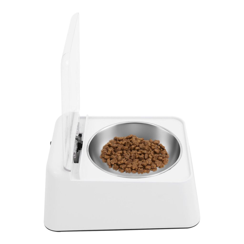 Futterautomat für Katzen mit automatischem Deckel, Infrarot-Sensor 17*21*9cm