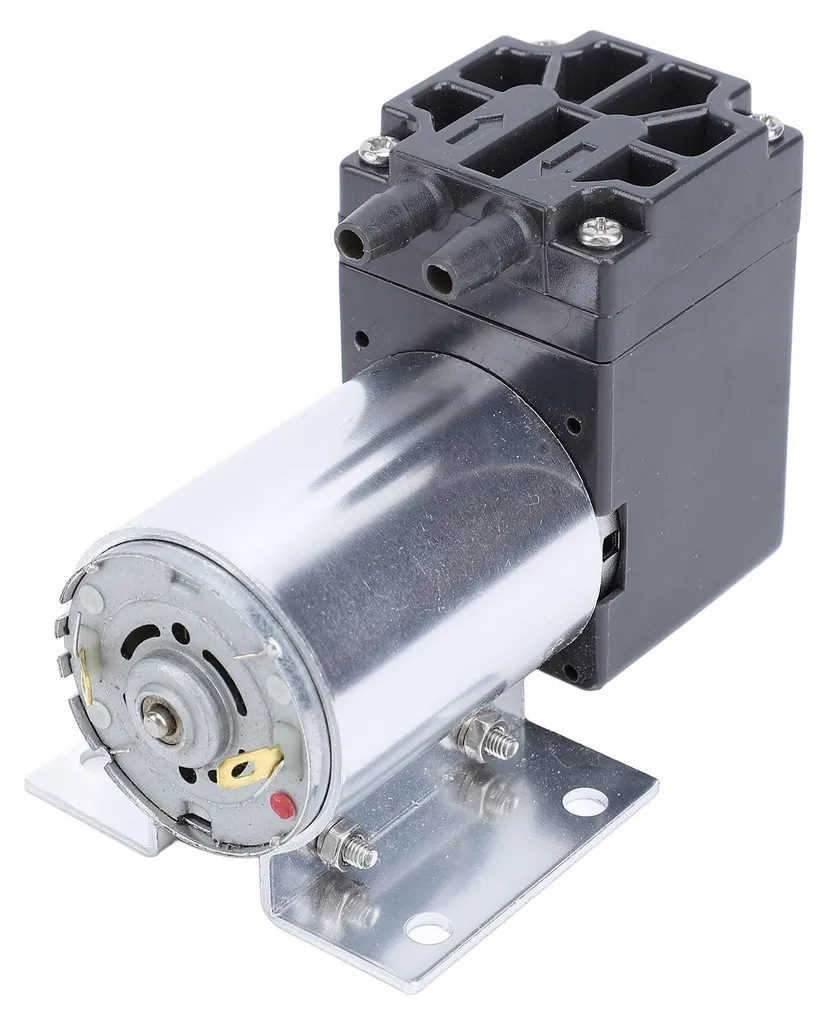 Pompe à vide moteur CC 12V 65kPa avec support de fixation métallique
