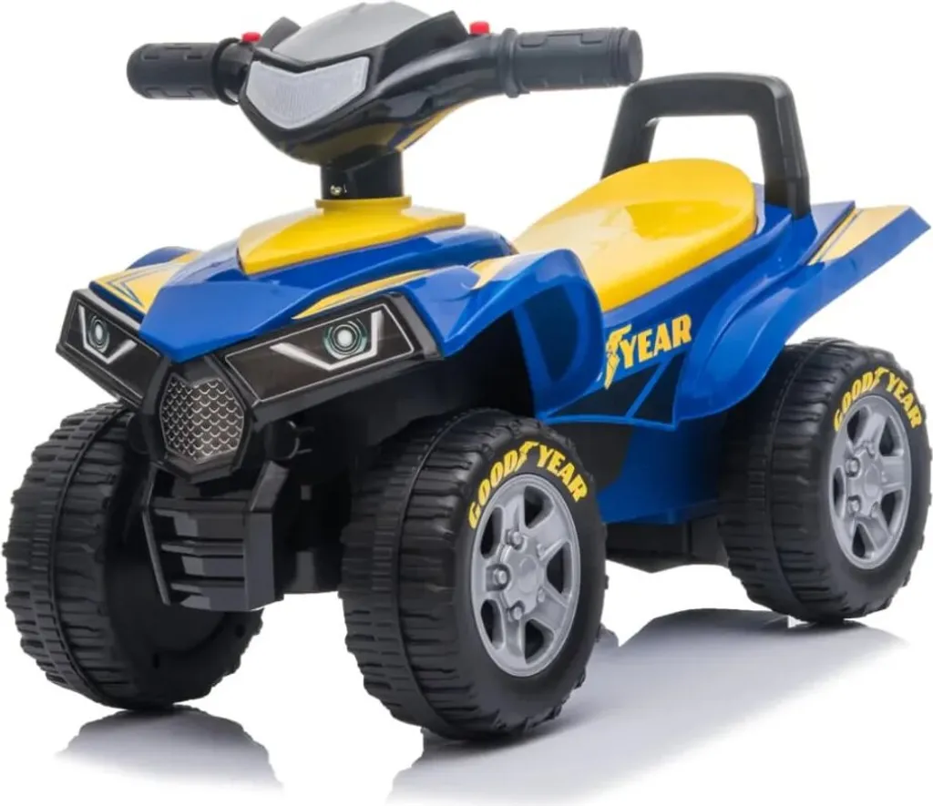 Porteur Goodyear ATV Bleu pour Enfants 1-3 Ans avec Effets Sonores