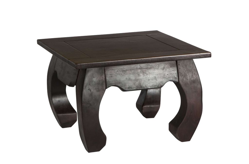 MiaMöbel Couchtisch Colombo 80x80 cm Kolonialstil Massivholz Pinie Walnuss