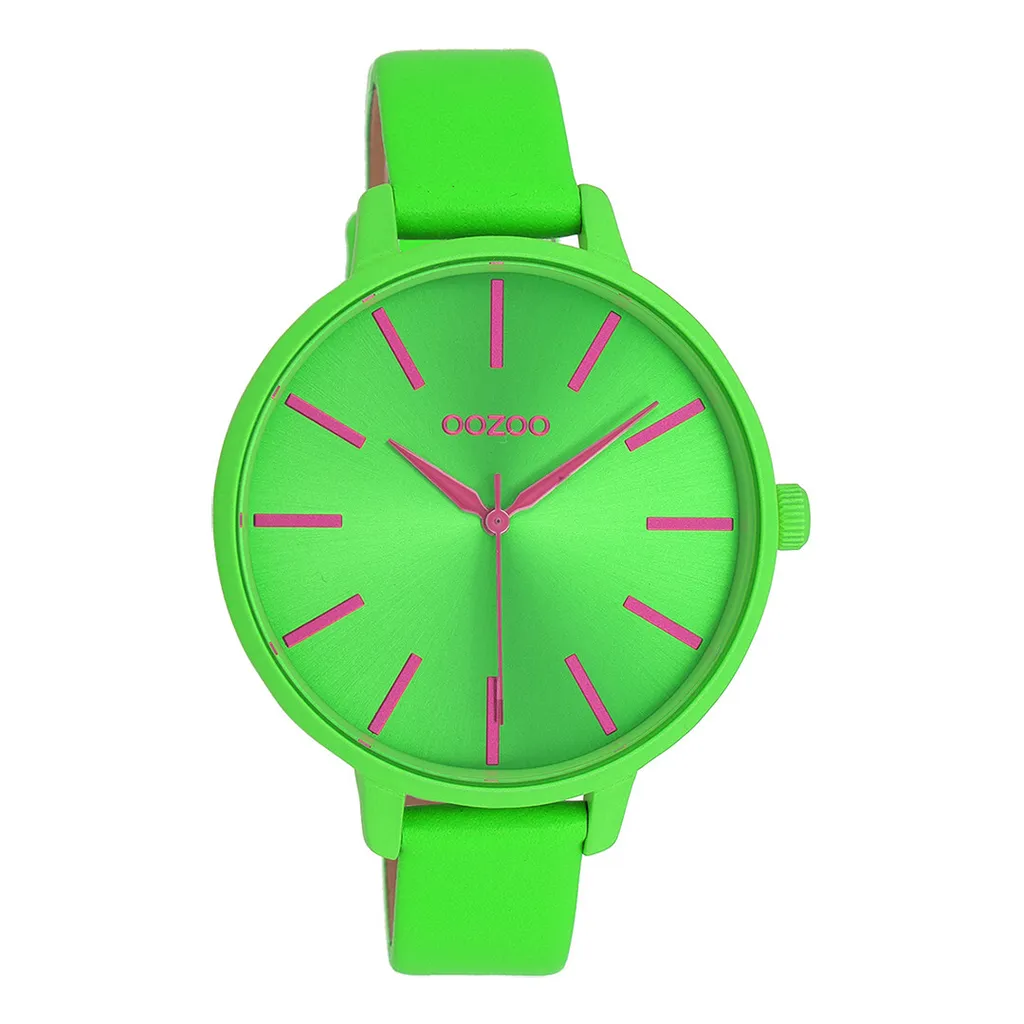 Orologio Oozoo UOC11183 Originale | Pelle Verde Donna | Offerta