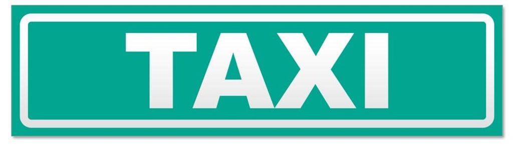 Kiwistar - Autoaufkleber - Türkis - 45 x 12 cm - Ta x i invertiert - Hinweis Aufkleber Sticker für Auto, Kfz, Fahrrad, PKW, LKW