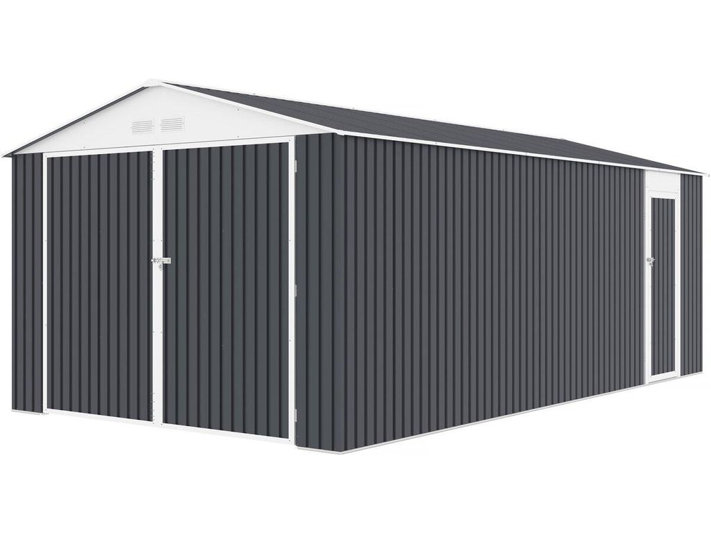 Metallgarage "Houston" 18,56 m²  - Anthrazit Produktbild 