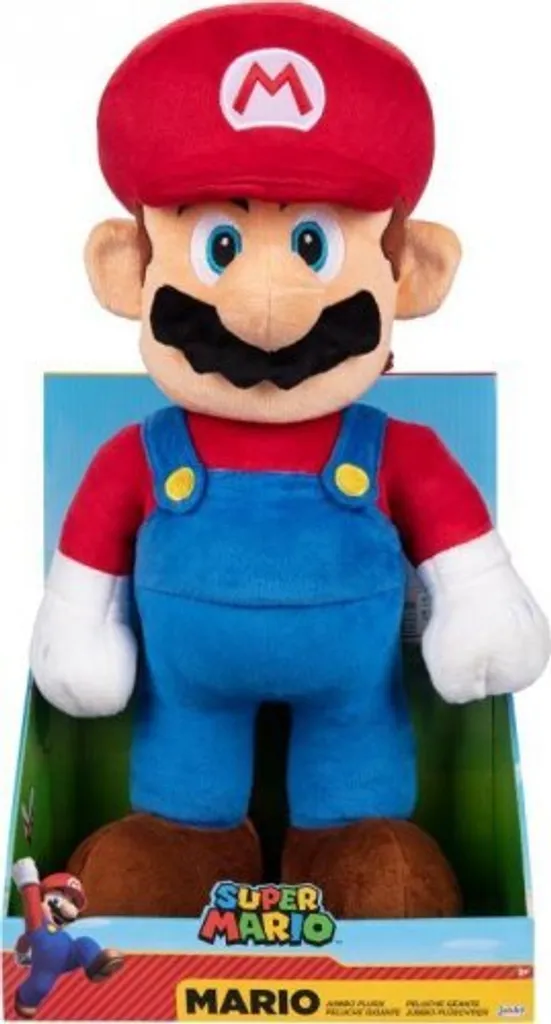 Peluche Jumbo Nintendo Mario 50 cm - Doudou Géant Officiel pour Fans