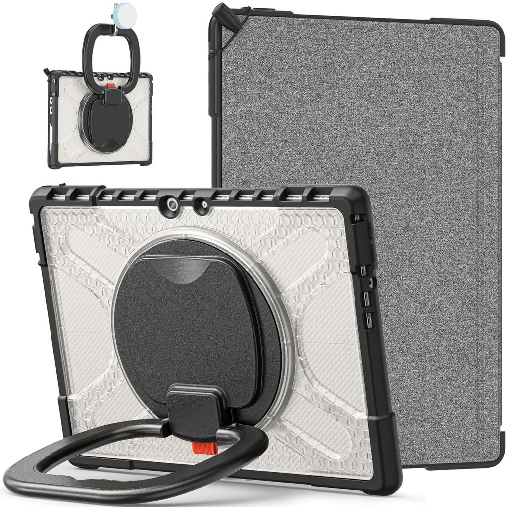 Für Microsoft Surface Pro 8 360 Grad Transparent Tablet Tasche Etuis Case Hülle