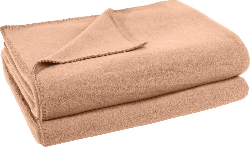 Zoeppritz Plaid Soft-Fleece Farbe sand Größe 220x240