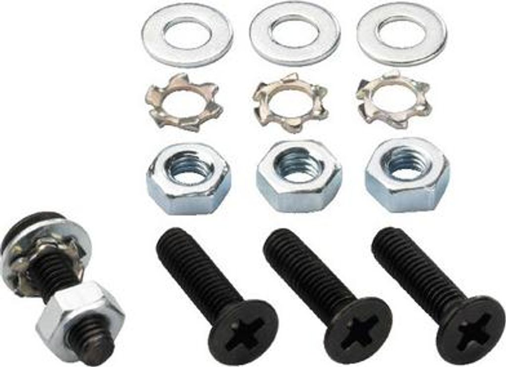 MONACOR MZF-312/SW Befestigungs-Schraubenset
