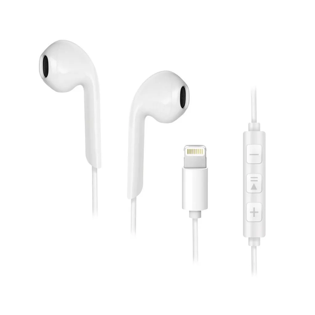 Auricolari Forcell iPhone Lightning Bianco - Comfort In-Ear Garantito