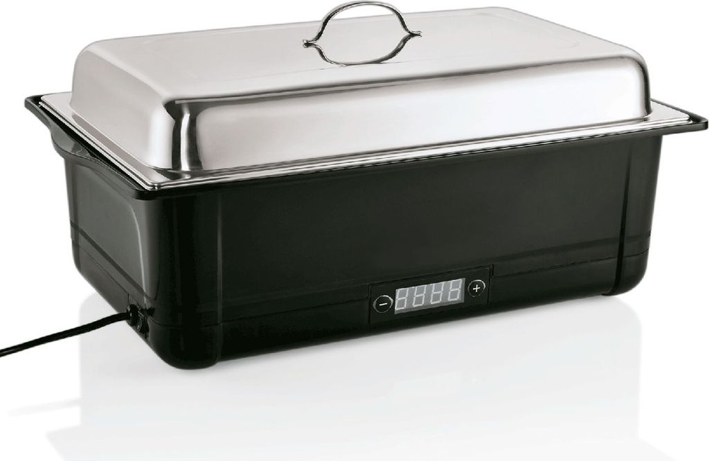 WAS Germany Elektro Chafing Dish GN 1/1, 58 x 35 x 28 cm, Polypropylen/ Chromnickelstahl
