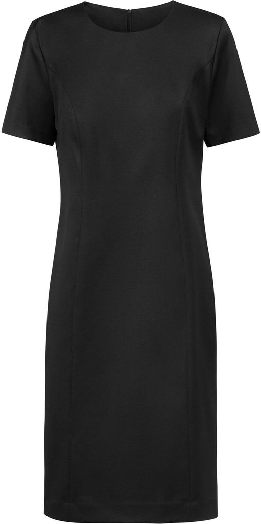 Greiff Corporate BASIC Damen Etuikleid Kurzarm Regular-Fit Schwarz 50