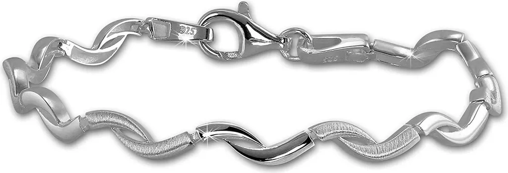 Bracelet en Argent 925 pour Femme SilberDream 18,5cm idéal pour Cadeau