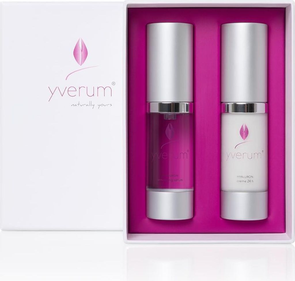 hautpflege-Set Hyaluronsäure 30 ml transparent/weiß