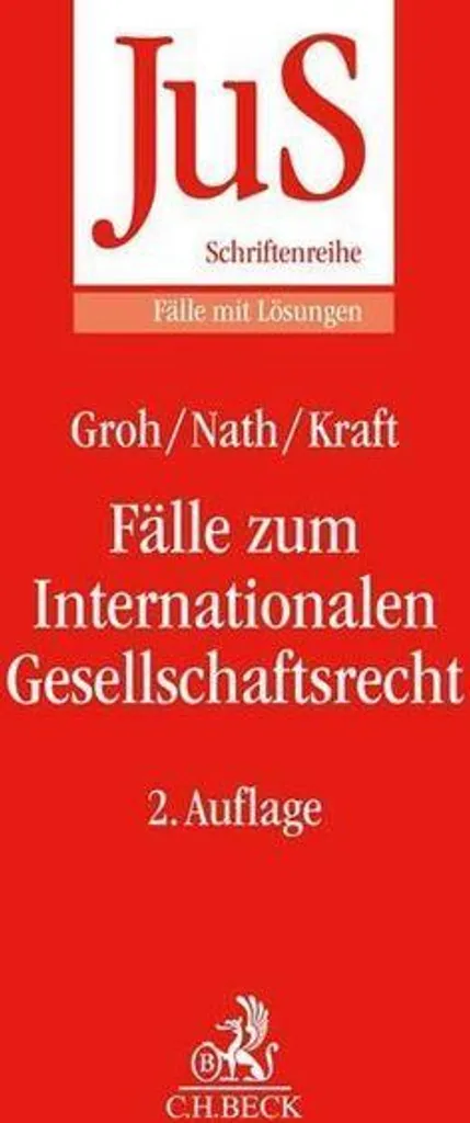 Livre de Cas de Droit International des Sociétés en Allemand - 256 Pages