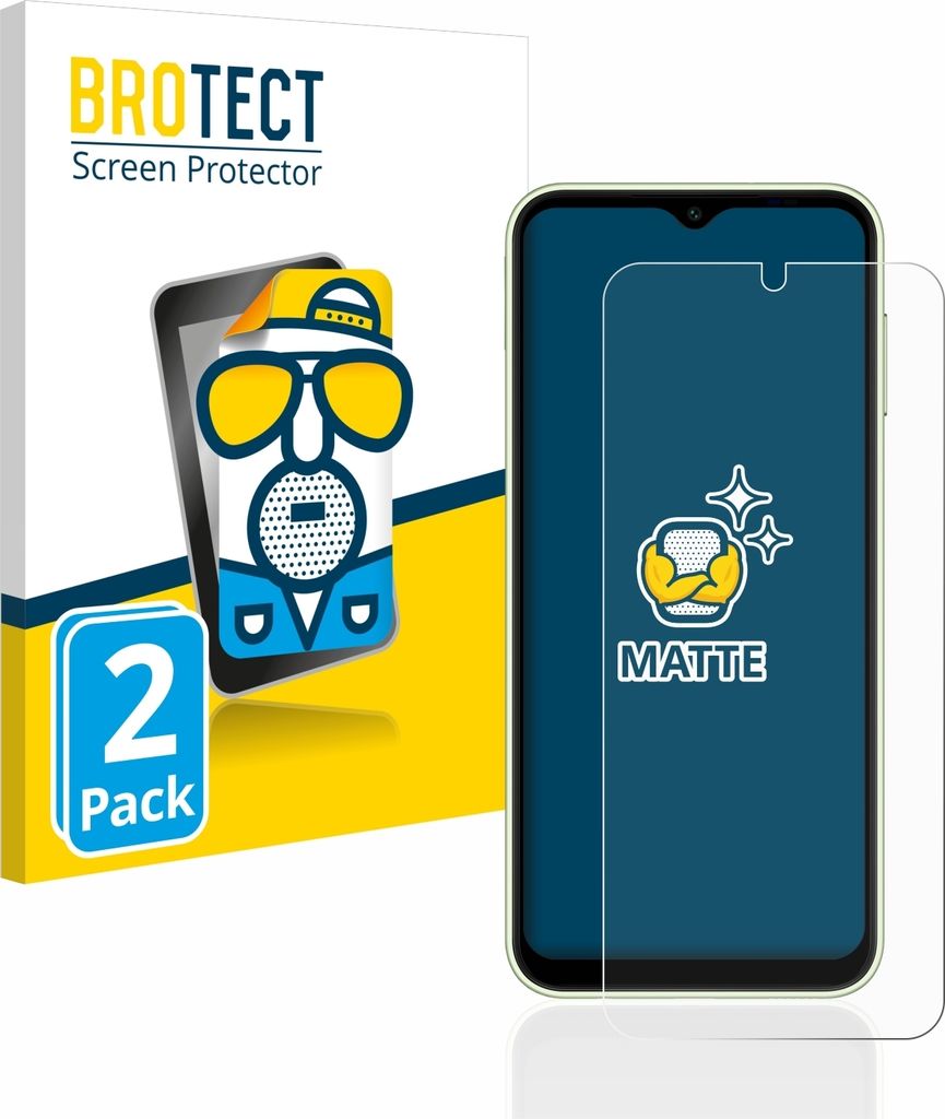 2x BROTECT Schutzfolie für Samsung Galaxy A14 4G Displayschutz Displayschutzfolie Folie Matt Entspiegelungsfolie