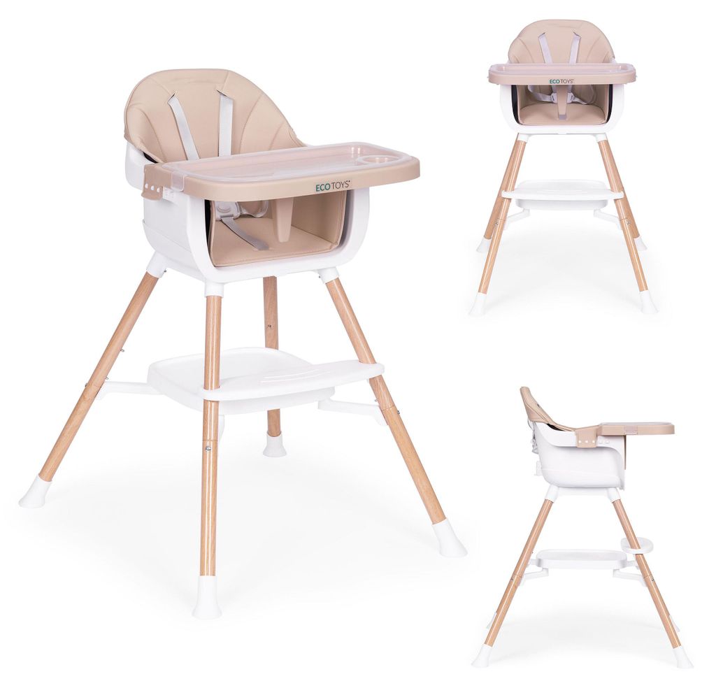 Seggiolino per bambini 2-in-1, beige, ECOTOYS Immagine del prodotto 
