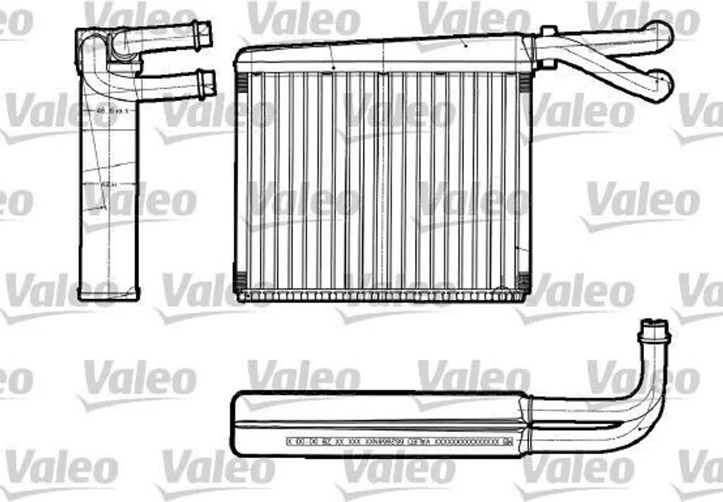 Radiateur de Chauffage Valeo 812251 Fiabilité Origine pour Sprinter W901