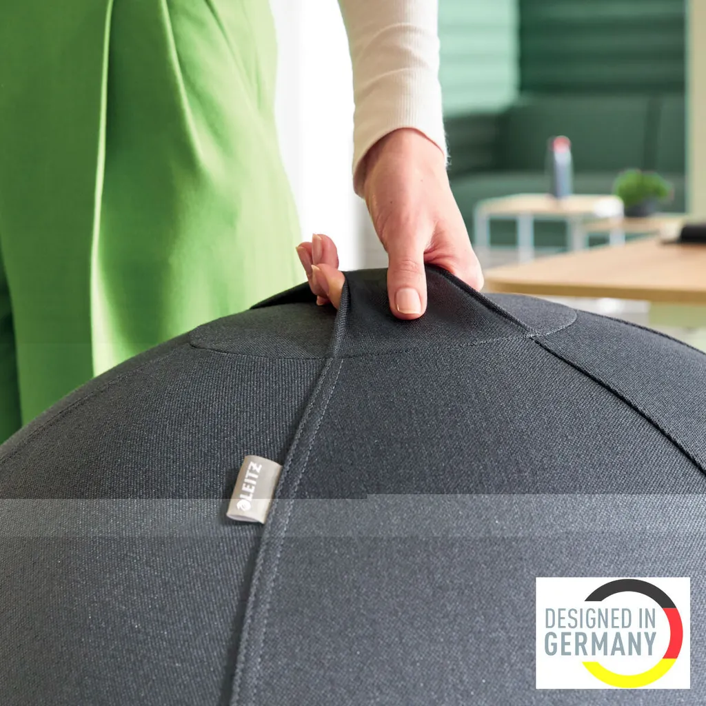 Balle de Bureau Antidérapante Leitz Active Velours Gris Ø 75 cm