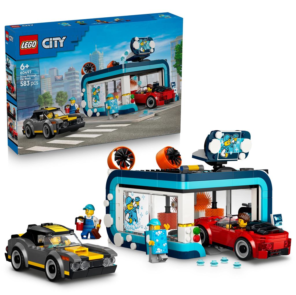 LEGO City Waschstraße Spielzeug - inkl. 2 Modellautos, Produktbild 