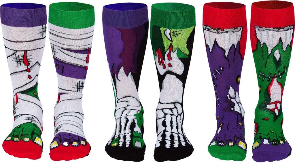 United Oddsocks Herren Socken, 6 Socken Pack - Strumpf, Mottomotive Dead Legs 39-46