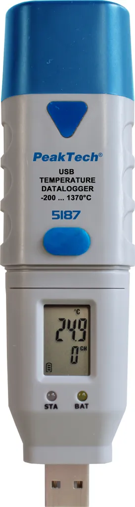 Suivi Température Haute Température 1300°C Enregistreur Type K P 5187