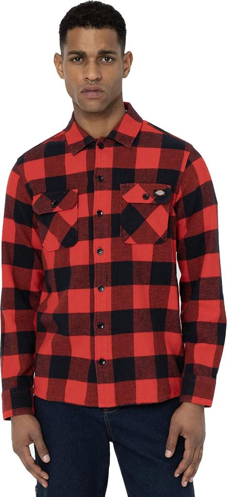 Dickies Shirt DK0A4XDZRDX1 in Red color size medium