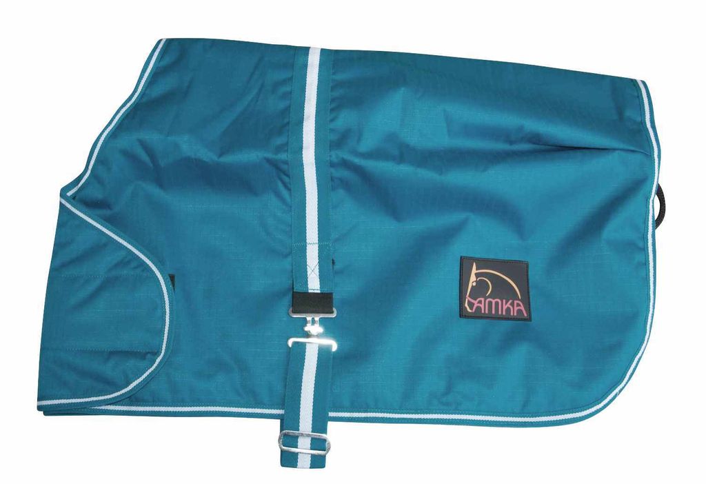AMKA Fohlendecke Outdoordecke LULEA verstellbar 600 Denier 100 g, Farbe:dunkelblau, Größe:85