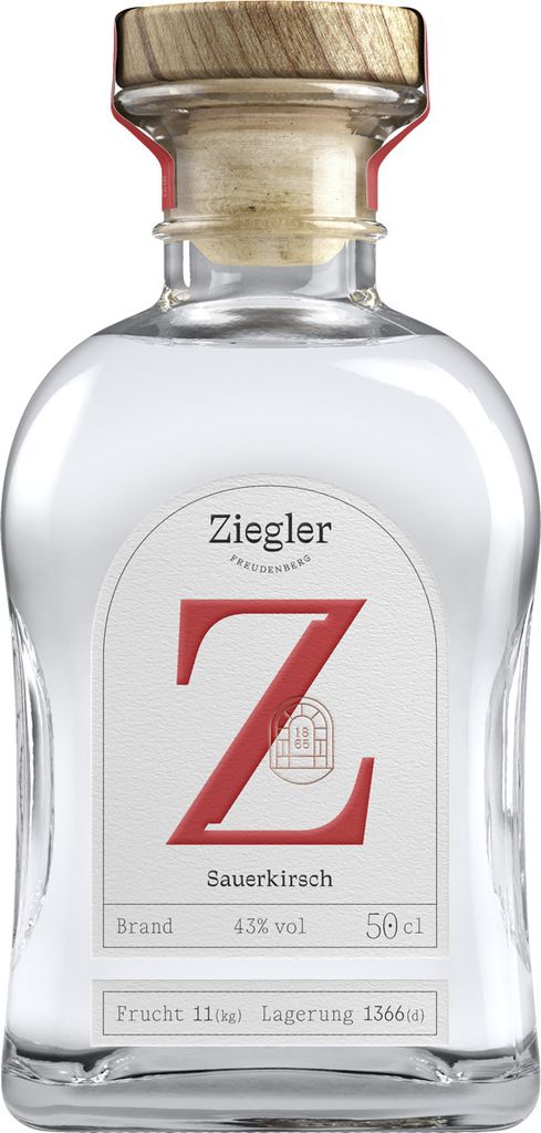 Ziegler Sauerkirsch Edelbrand 43% Vol. 0,5l